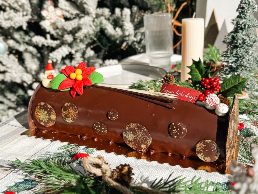 Chocolate Hazelnut Yule Log