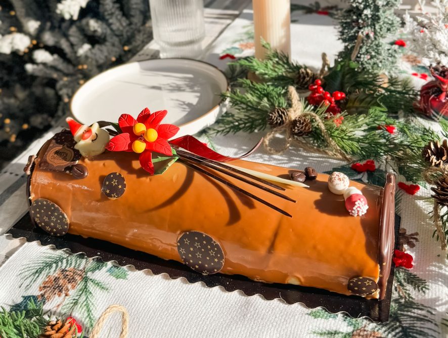 Mocha Yule log