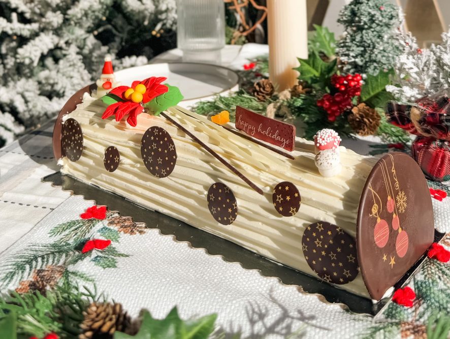 Vanilla Grand-Marnier Yule log